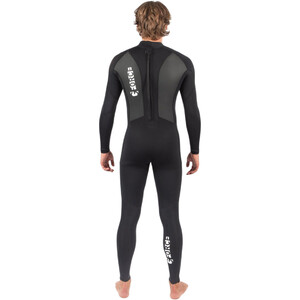 2024 Gul Mens G-Force 3mm Back Zip Flatlock Wetsuit GF1305-B7 - Black